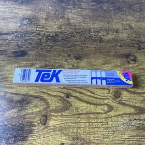 Vtg Playtex Tek Blue Toothbrush New In Box Adult Medium